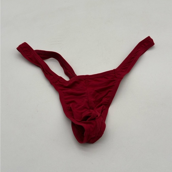 Men’s BurgundyThong Underwear Large Sexy Pouch String bikini - Picture 1 of 6